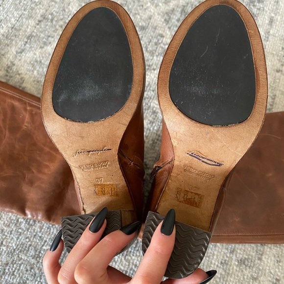 free people dakota brown tall boots - Picture 2 of 5